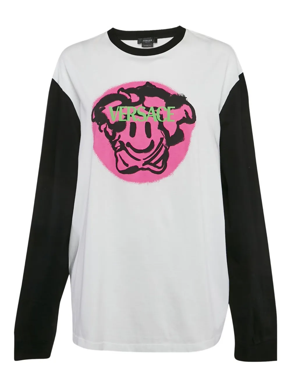 Versace Pre-Owned Graffiti Medusa long-sleeved T-shirt | White | Image 1