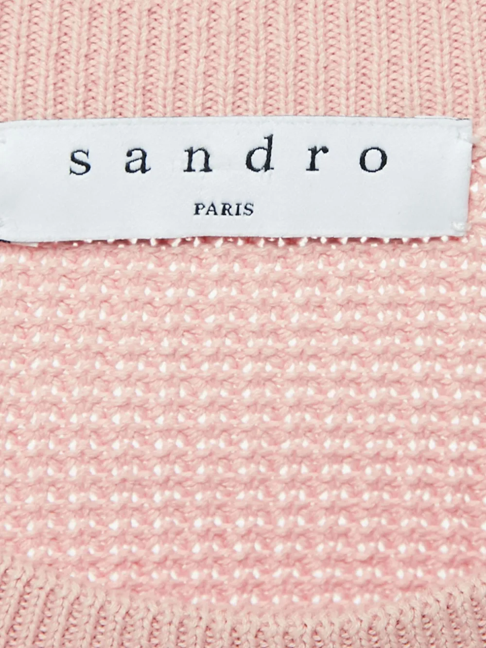  Sandro Pull à Bords Nervurés - Rose 