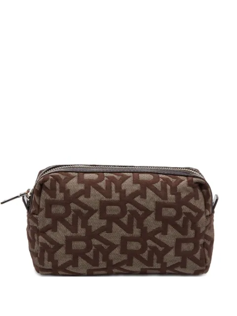 DKNY monogram patent pouch