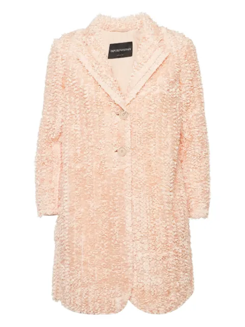 Emporio Armani Pre-Owned appliqué-detail tulle coat
