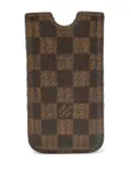 Louis Vuitton Pre-Owned Damier Ebène phone case - Brown