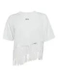Off-White Pre-Owned Arrows-motif fringe T-shirt