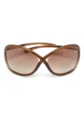 Tom Ford Vintage Whitney geometric-frame sunglasses - Brown