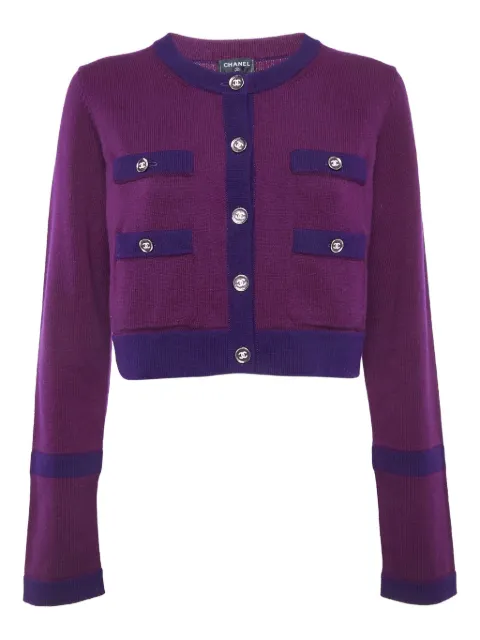 CHANEL Pre-Owned cardigan en cachemire à boutonnière