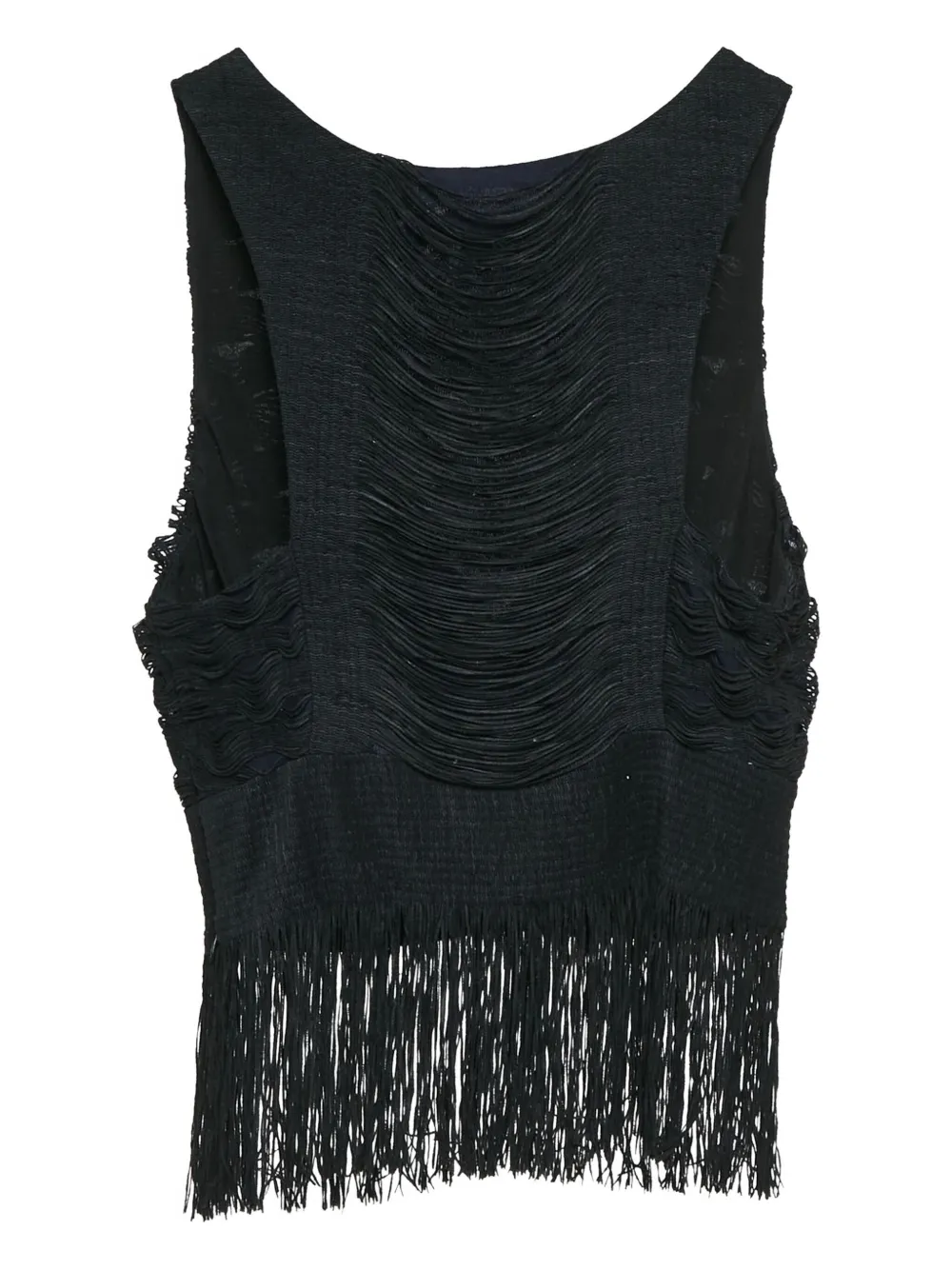 Simkhai textured fringed top | Image 2