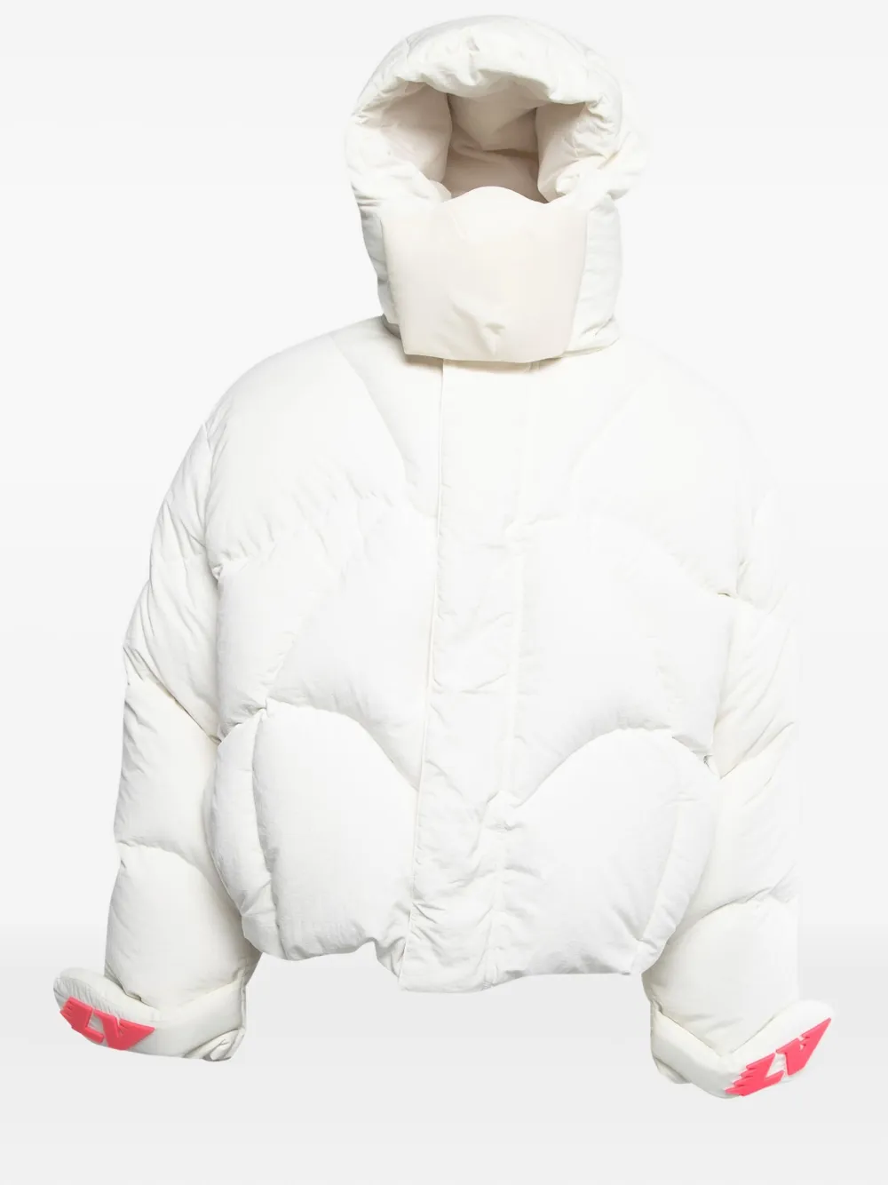 Louis Vuitton Pre-Owned logo-detail padded jacket - ホワイト Louis Vuitton Pre-Owned logo-detail padded jacket - ホワイト