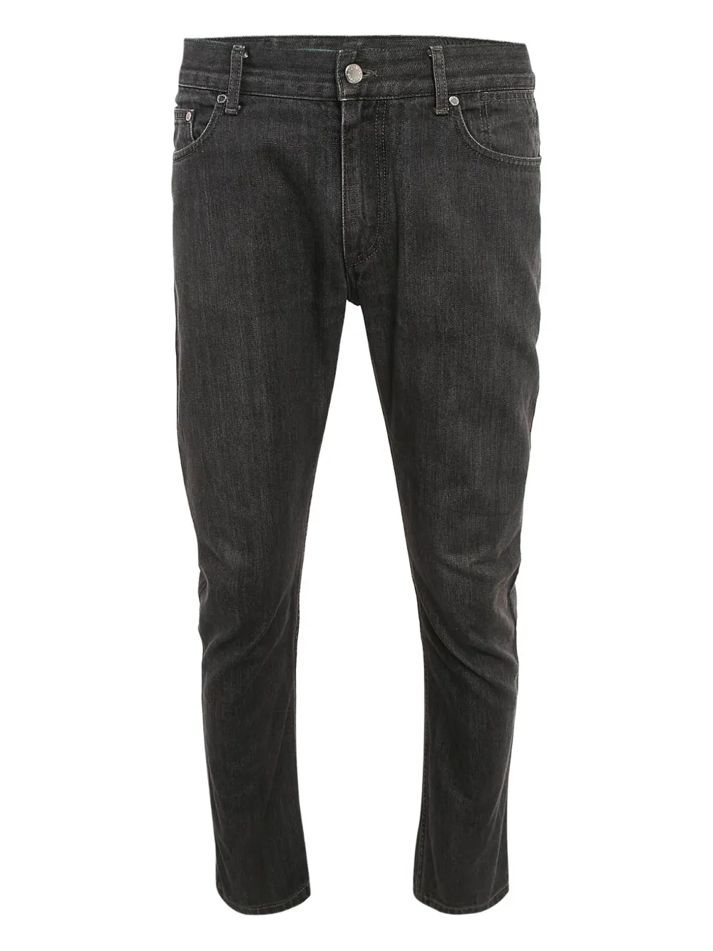Louis Vuitton Pre-Owned monogram-embroidered jeans | Grey | Image 1