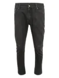 Louis Vuitton Pre-Owned monogram-embroidered jeans - Grey