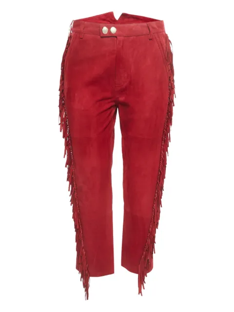 Zadig&Voltaire fringed suede trousers