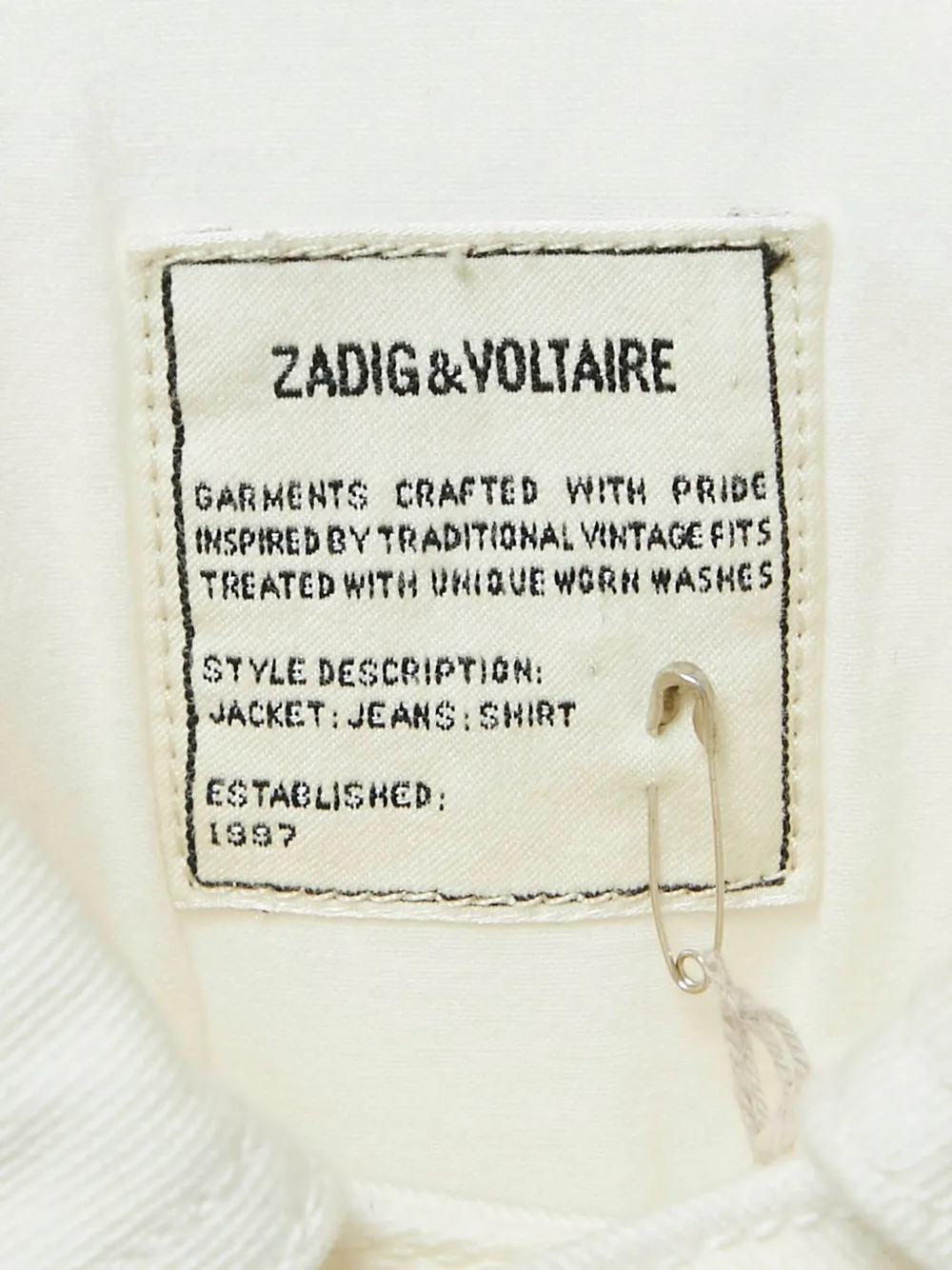Zadig&Voltaire four-pockets Denim Jacket | White | FARFETCH