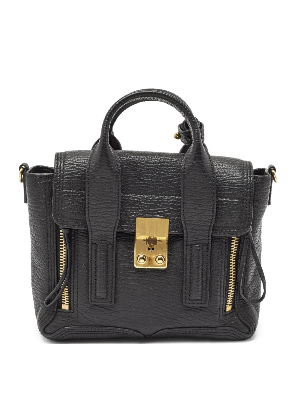 3.1 Phillip Lim Pashli structured leather satchel bag | Black | Image 1