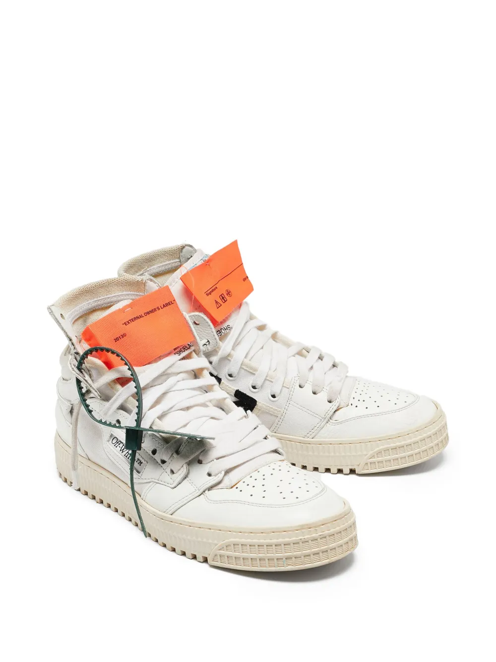Off-White Pre-Owned Court 3.0 leather high-top sneakers | Image 2
