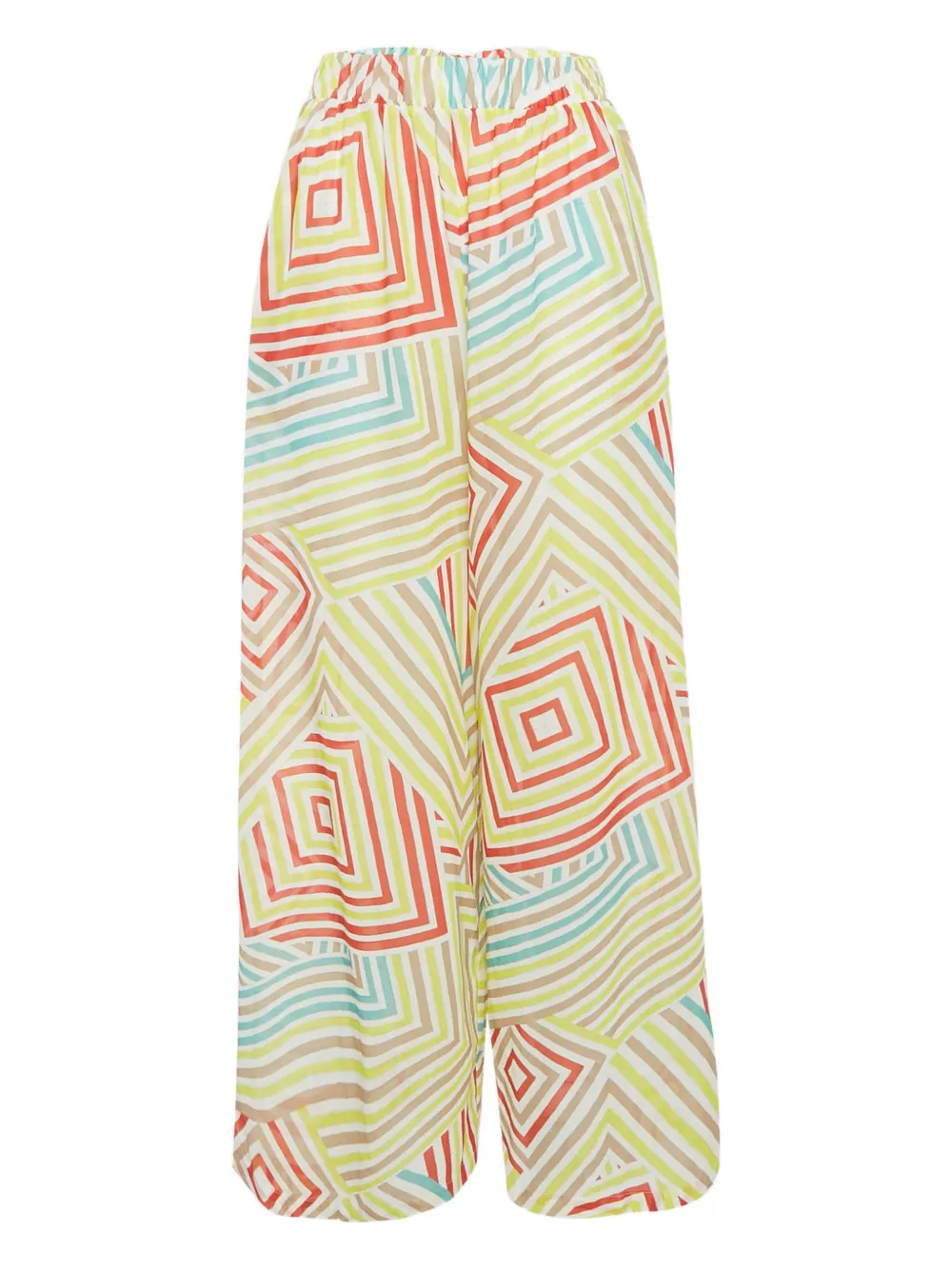 geometric-stripe trousers
