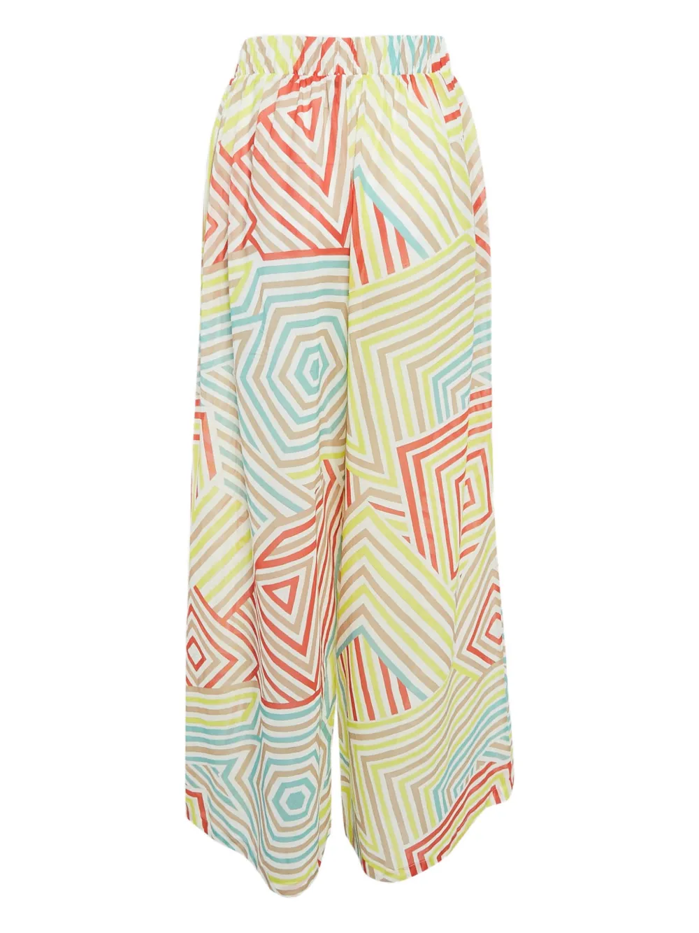 Missoni Pre-Owned Broek met geometrische streep - Geel