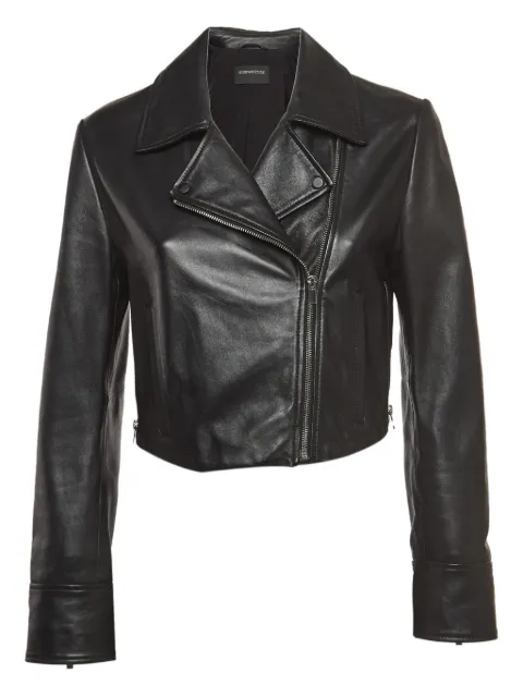 Sportmax leather cropped jacket