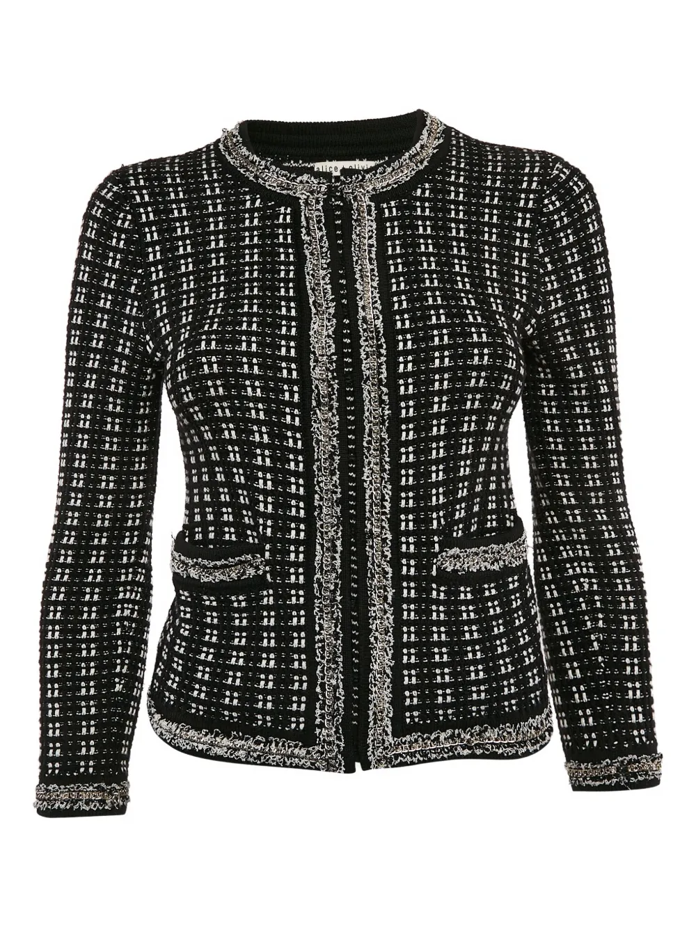 alice + olivia tweed jacket | Black | Image 1