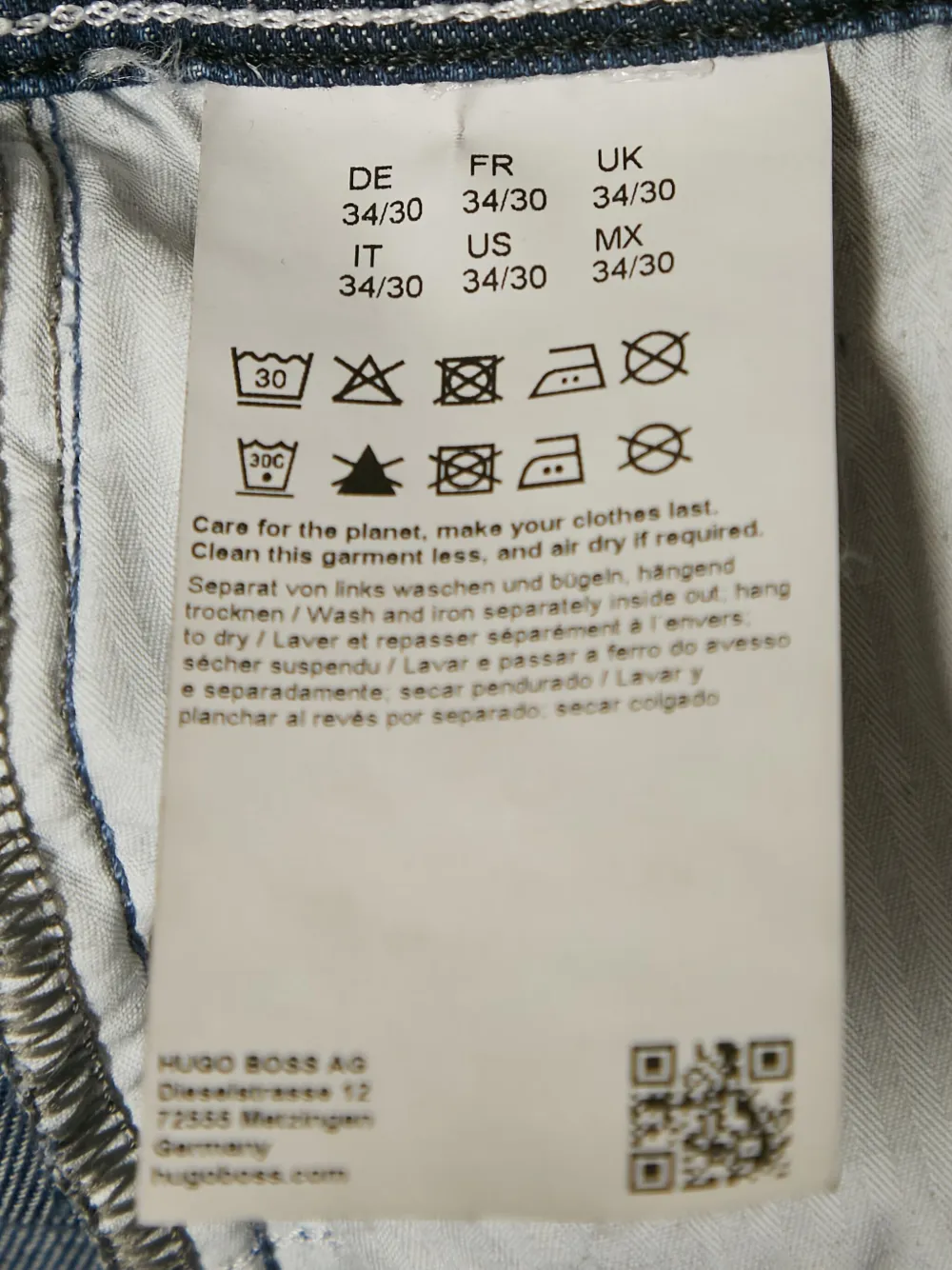 Pre-owned Hugo Boss Logo-patch Jeans In Blue