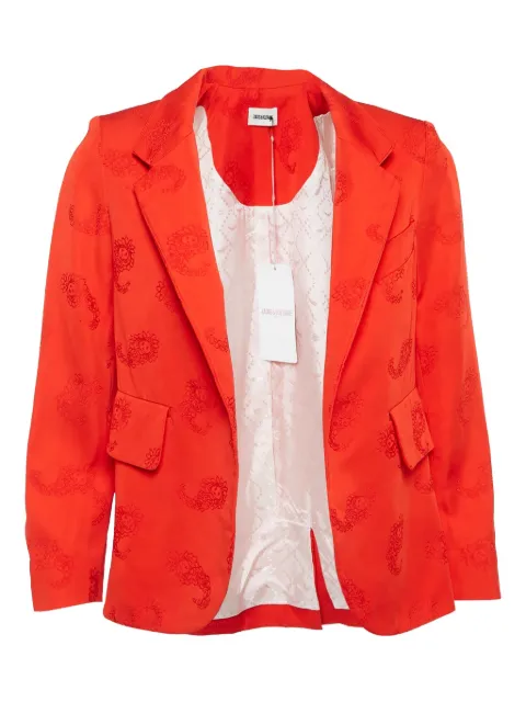 Zadig&Voltaire paisley-jacquard blazer