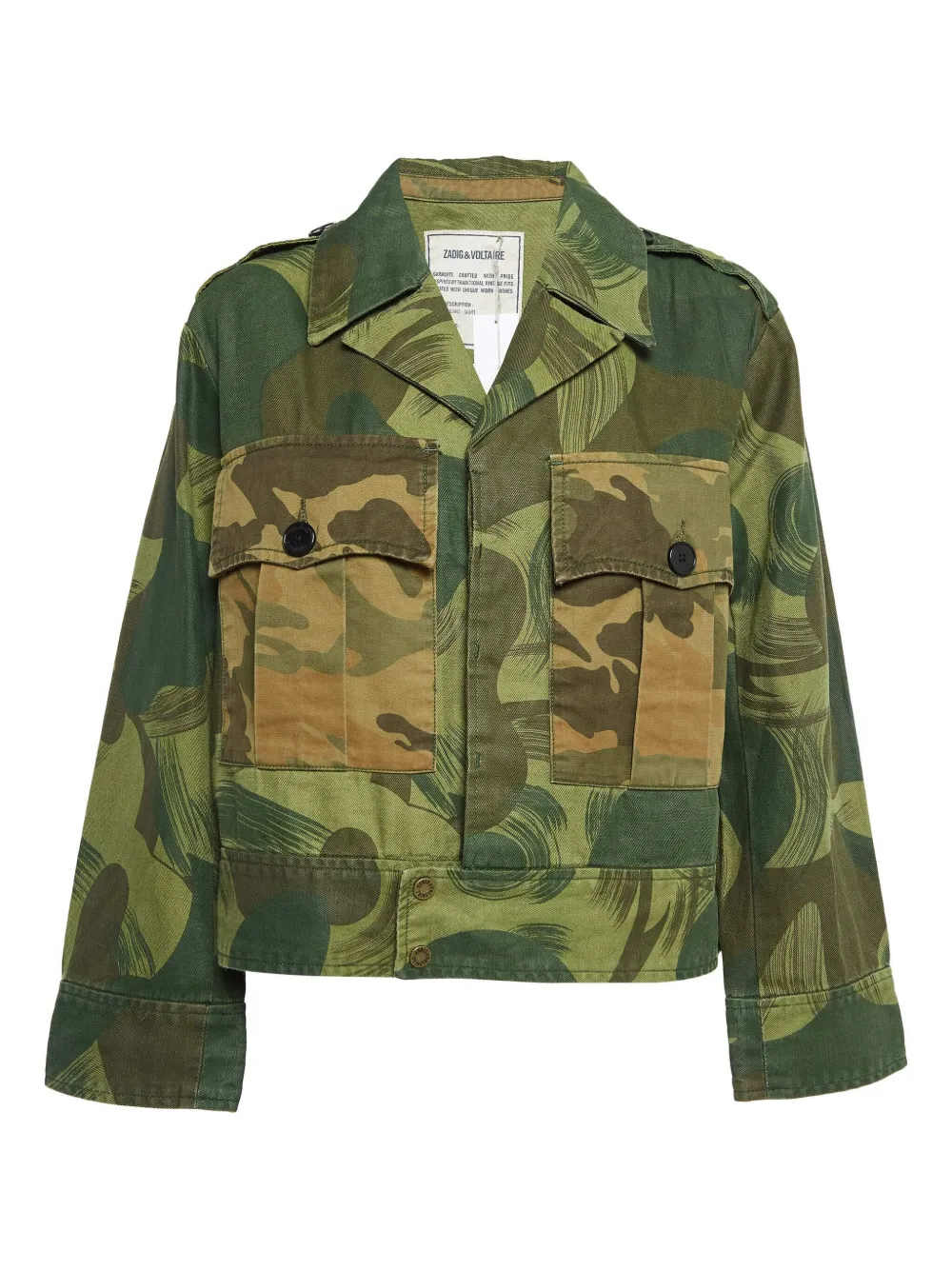 Zadig&Voltaire pre-owned camouflage-print jacket | Green | Image 1
