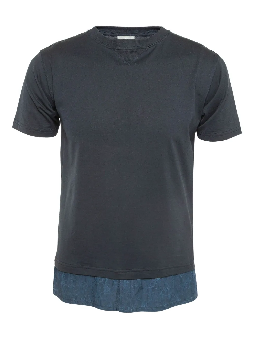Christian Dior Pre-Owned 2024 layered cotton t-shirt - ブルー Christian Dior Pre-Owned 2024 layered cotton t-shirt - ブルー