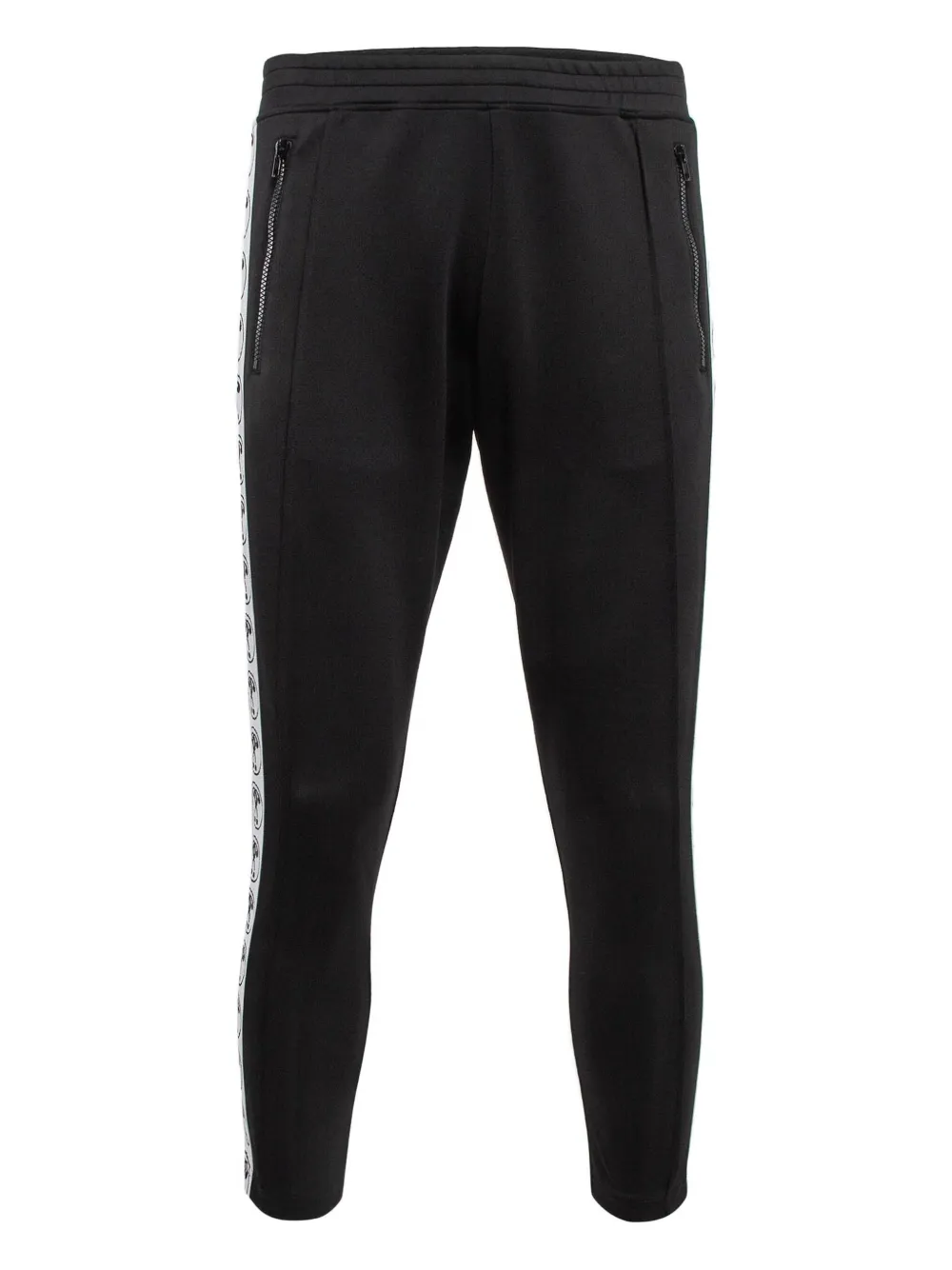 Moschino Pre-Owned logo-tape track pants | Black | Image 1