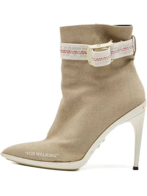 Off-White Pre-Owned botas con tacón de 100 mm