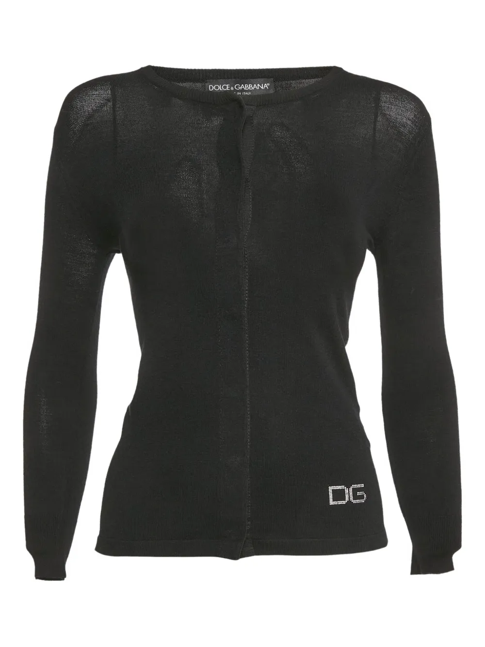 2024 embroidered-logo cardigan