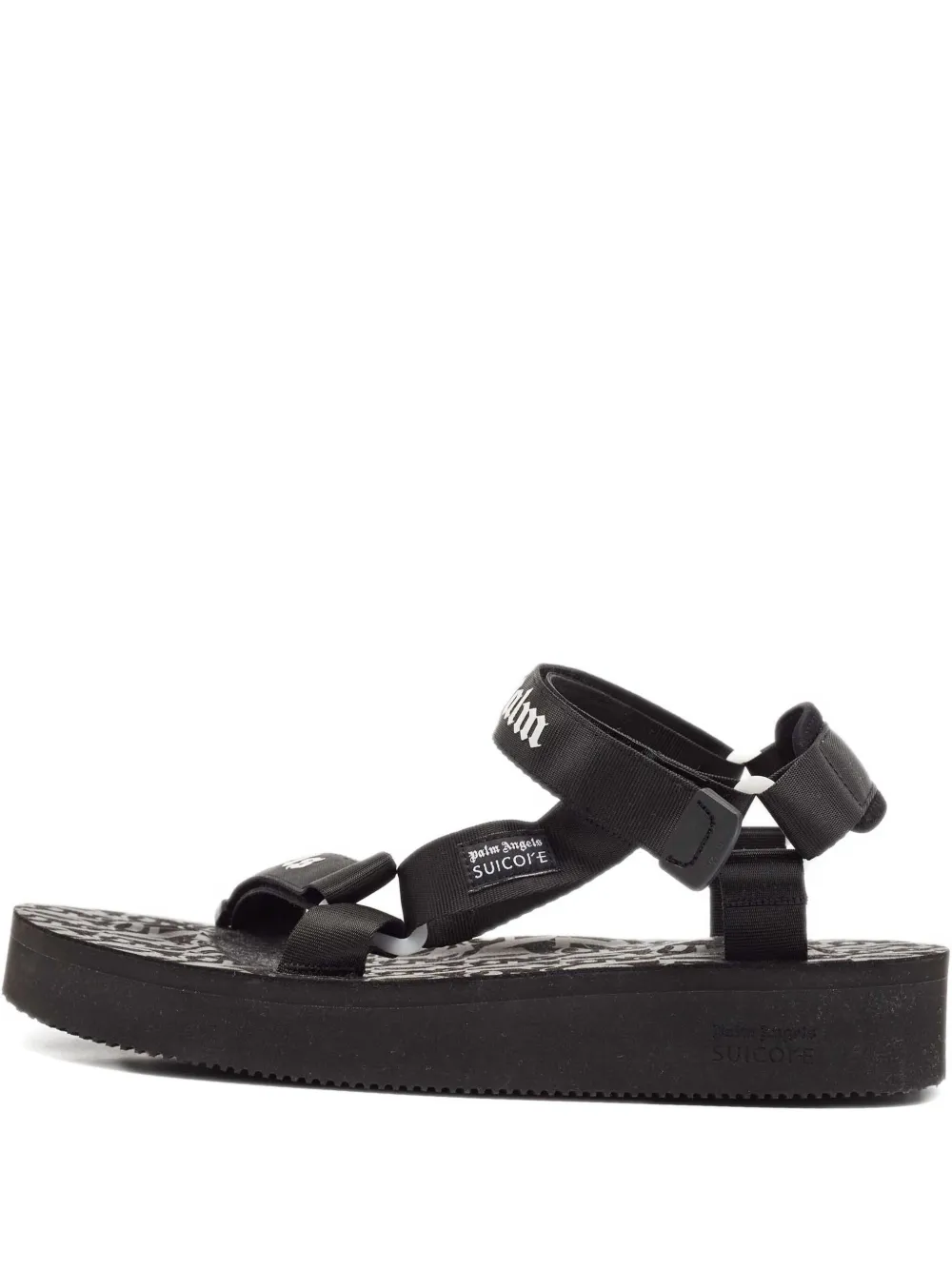 Palm Angels x Suicoke canvas slides - ブラック Palm Angels x Suicoke canvas slides - ブラック