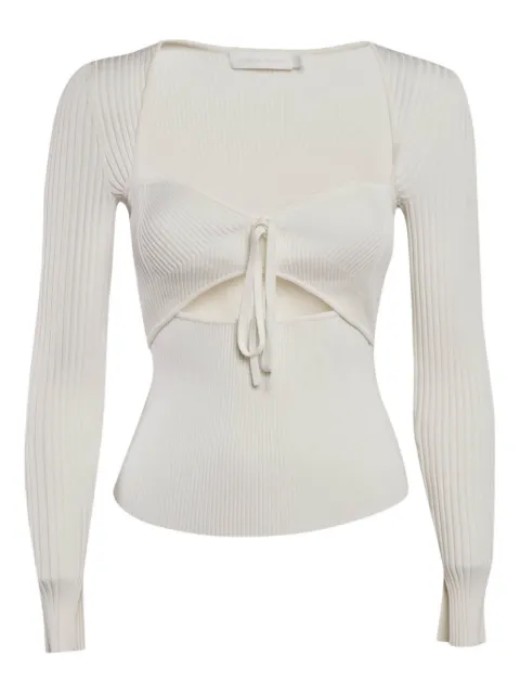 Simkhai ribbed tie detail T-shirt