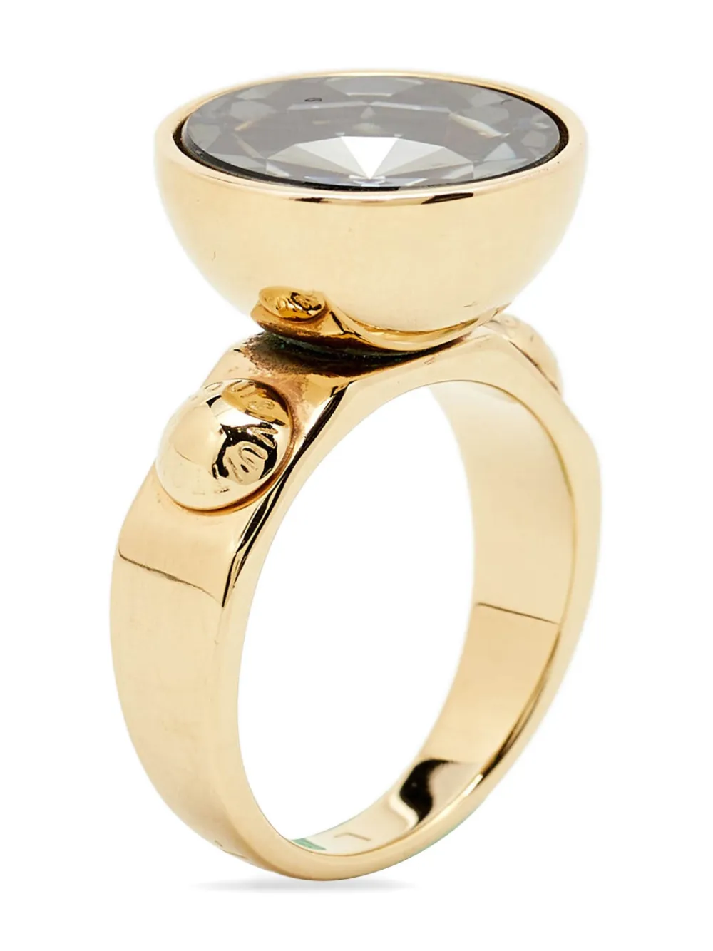 Louis Vuitton Pre-Owned crystal dome ring - ゴールドトーン Louis Vuitton Pre-Owned crystal dome ring - ゴールドトーン