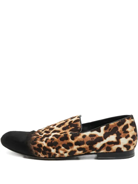 Jimmy Choo Pre-Owned leopard-print loafers