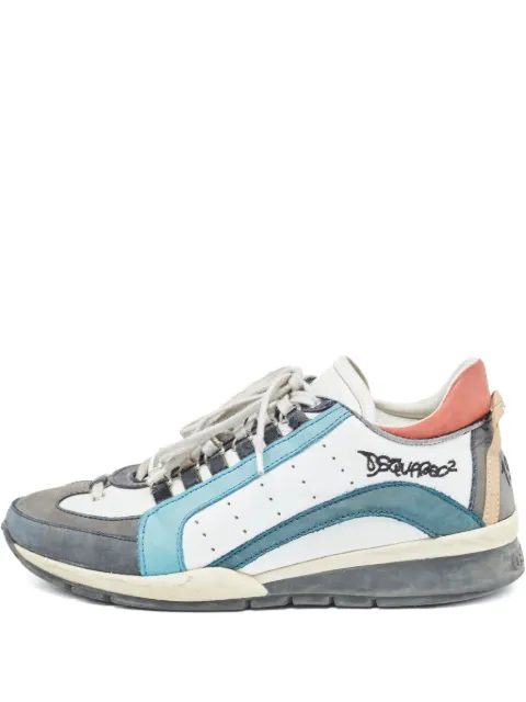 DSQUARED2 pre-owned 551 leather panel sneakers