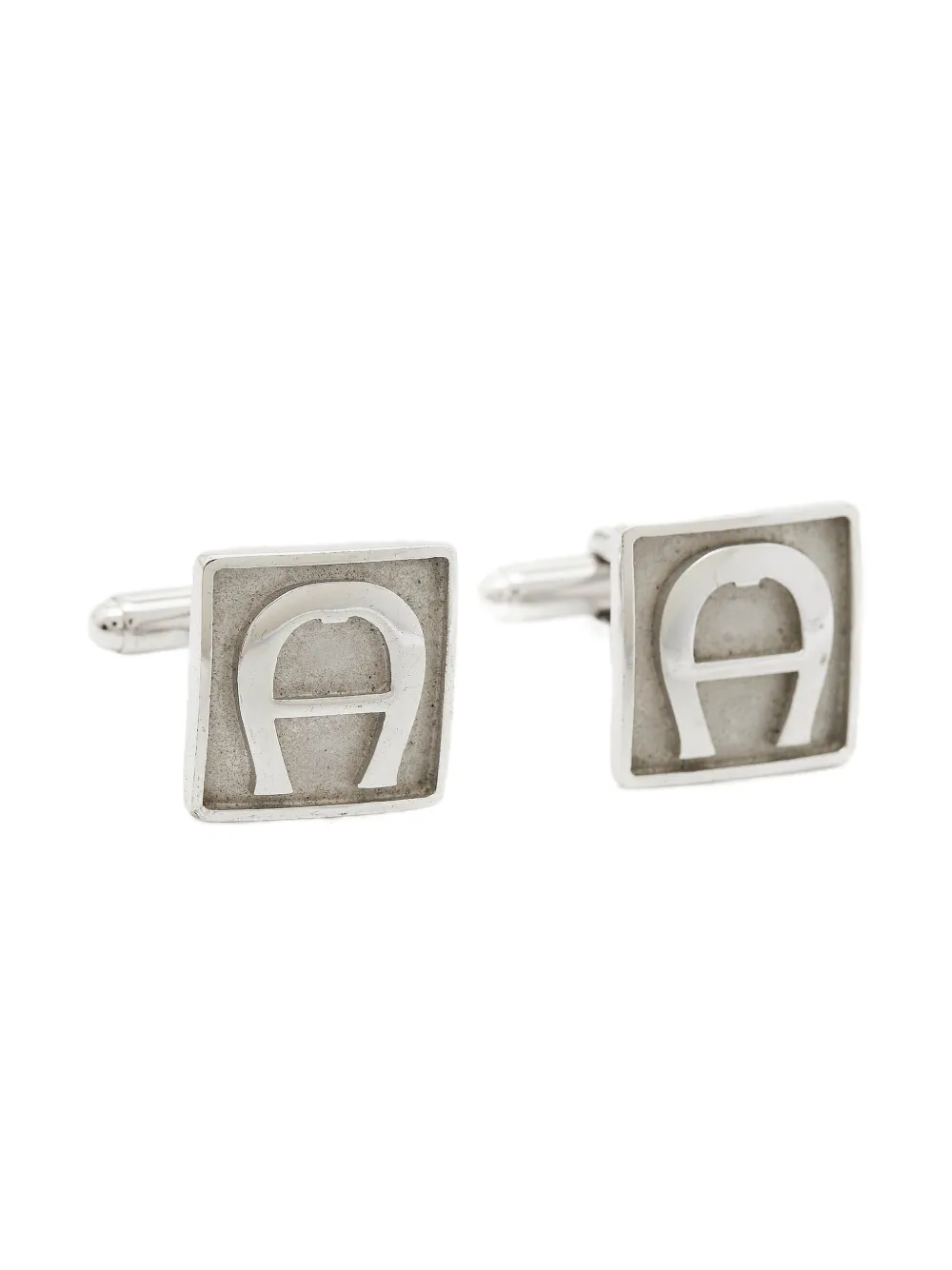 Aigner Kids square logo cufflinks | Image 2