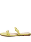 Gianvito Rossi pre-owned wavy-strap leather sandals - Green