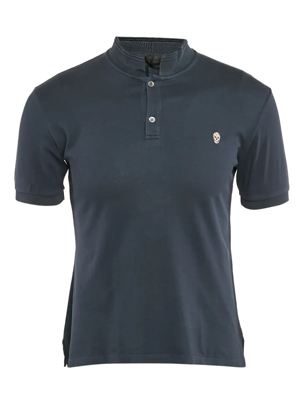 Alexander McQueen Pre-Owned skull-detail polo shirt | Grey | Image 1