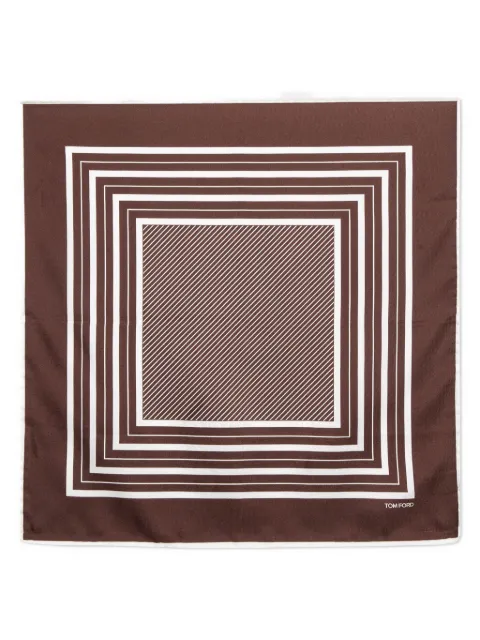 Tom Ford Vintage geometric-print pocket square