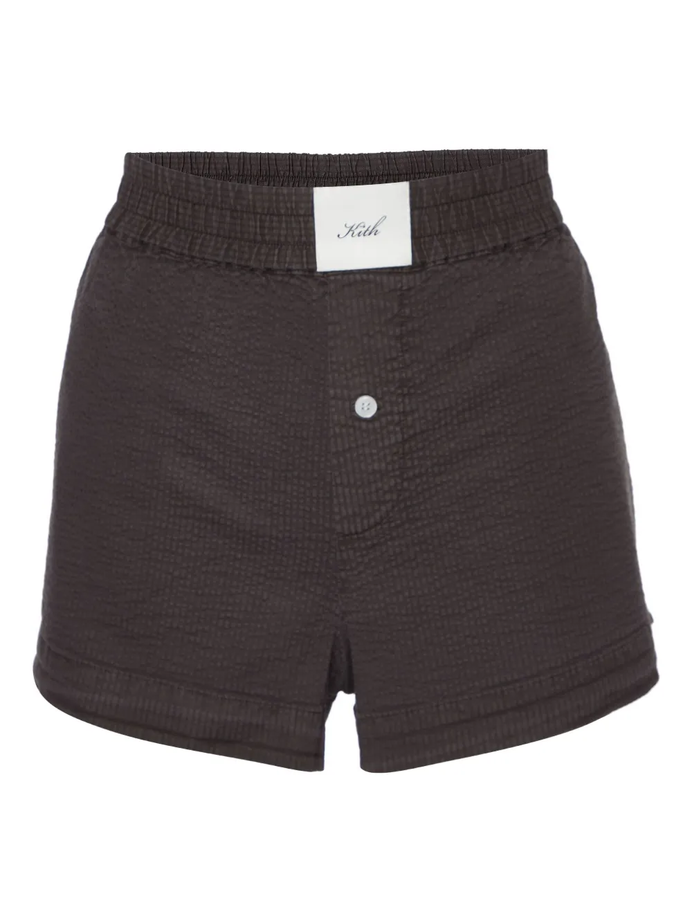 KITH pre-owned seersucker shorts | Brown | Image 1