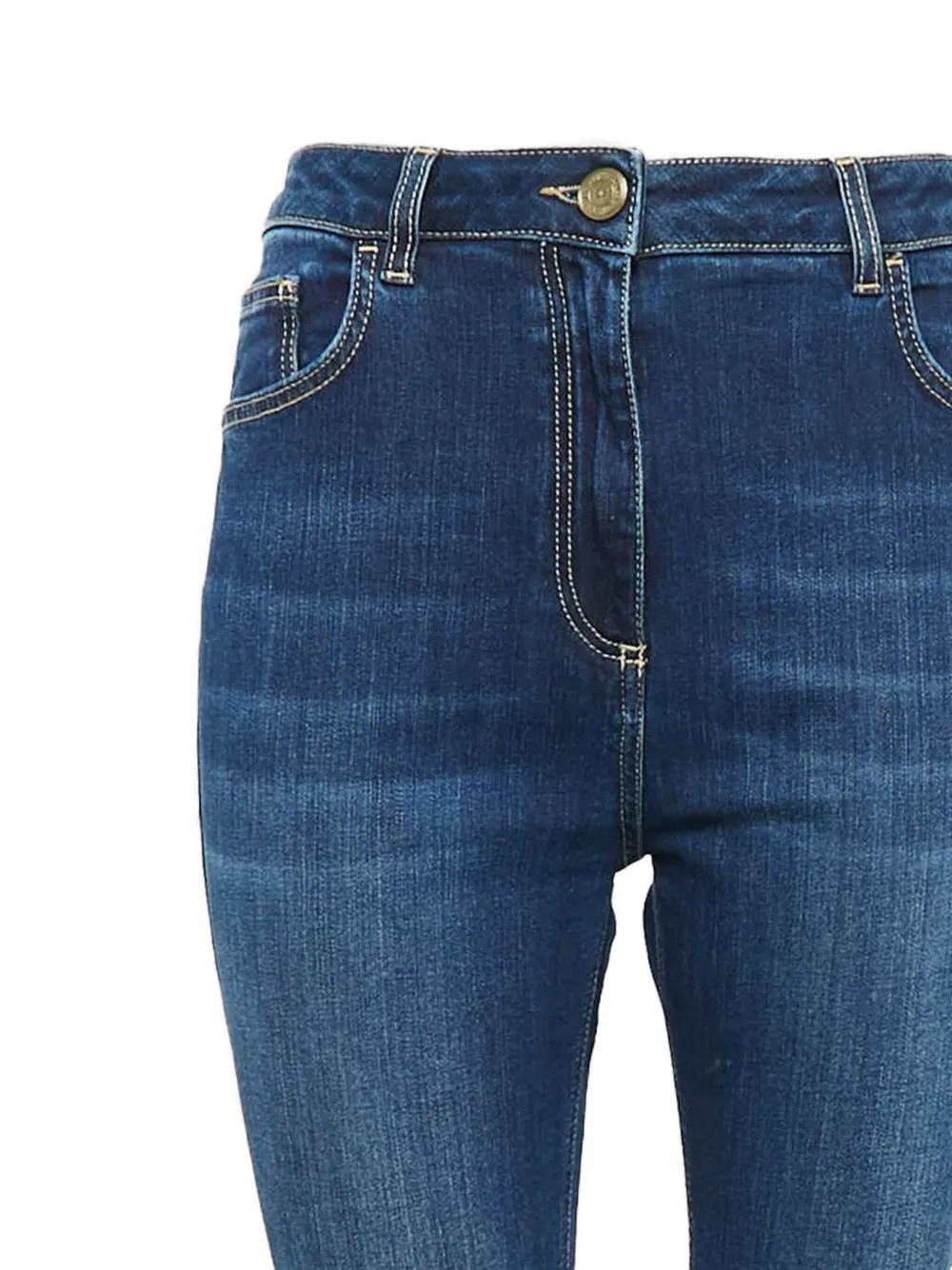 Elisabetta Franchi High waist jeans - Blauw