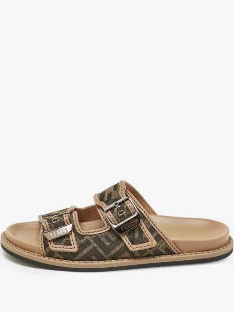 Fendi Pre-Owned Sandalen mit Zucca-Monogramm