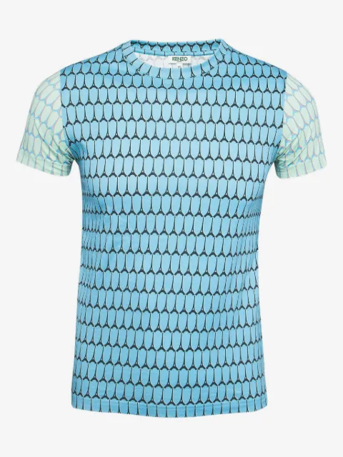 Kenzo Pre-Owned T-shirt i bomuld med skjoldmønster