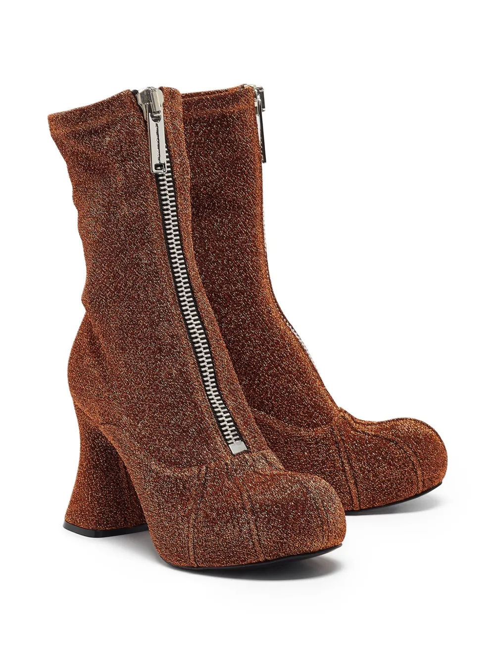 Stella McCartney Pre-Owned 100mm glitter zip ankle boots | Image 2