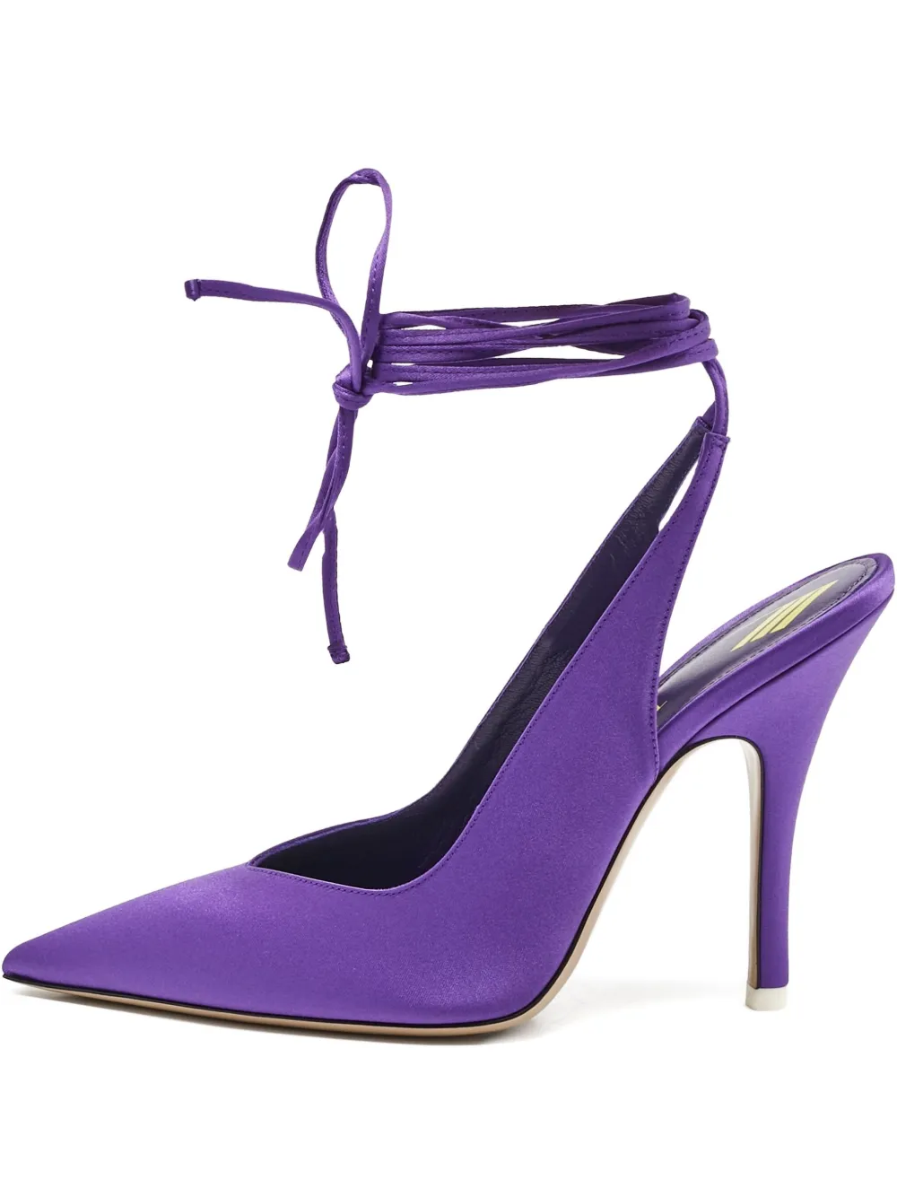 The Attico 2024 pre-owned 115mm Venus pointed-toe ankle-tie pumps | Purple | Image 1