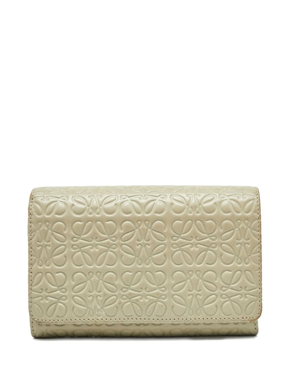 Loewe Pre-Owned anagram leather wallet - ニュートラル Loewe Pre-Owned anagram leather wallet - ニュートラル