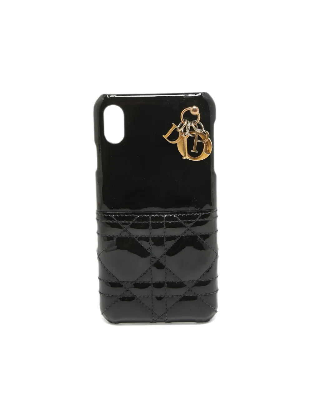 Christian Dior Pre-Owned Cannage iPhone XS Max case - ブラック Christian Dior Pre-Owned Cannage iPhone XS Max case - ブラック