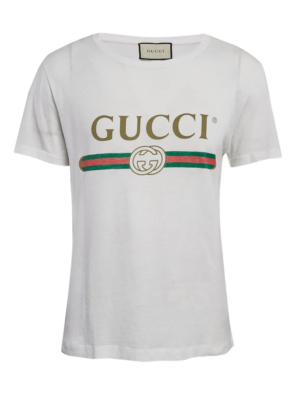 Gucci Pre-Owned ロゴ Tシャツ - ニュートラル Gucci Pre-Owned ロゴ Tシャツ - ニュートラル
