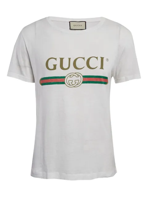Gucci Pre-Owned camiseta con logo estampado