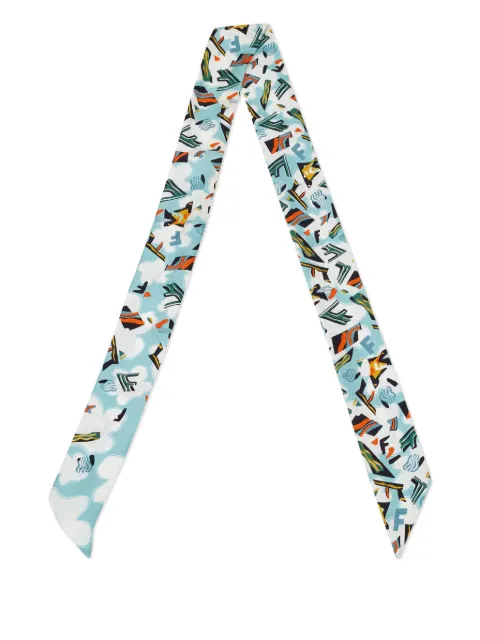 Fendi Pre-Owned abstract-print silk bandeau
