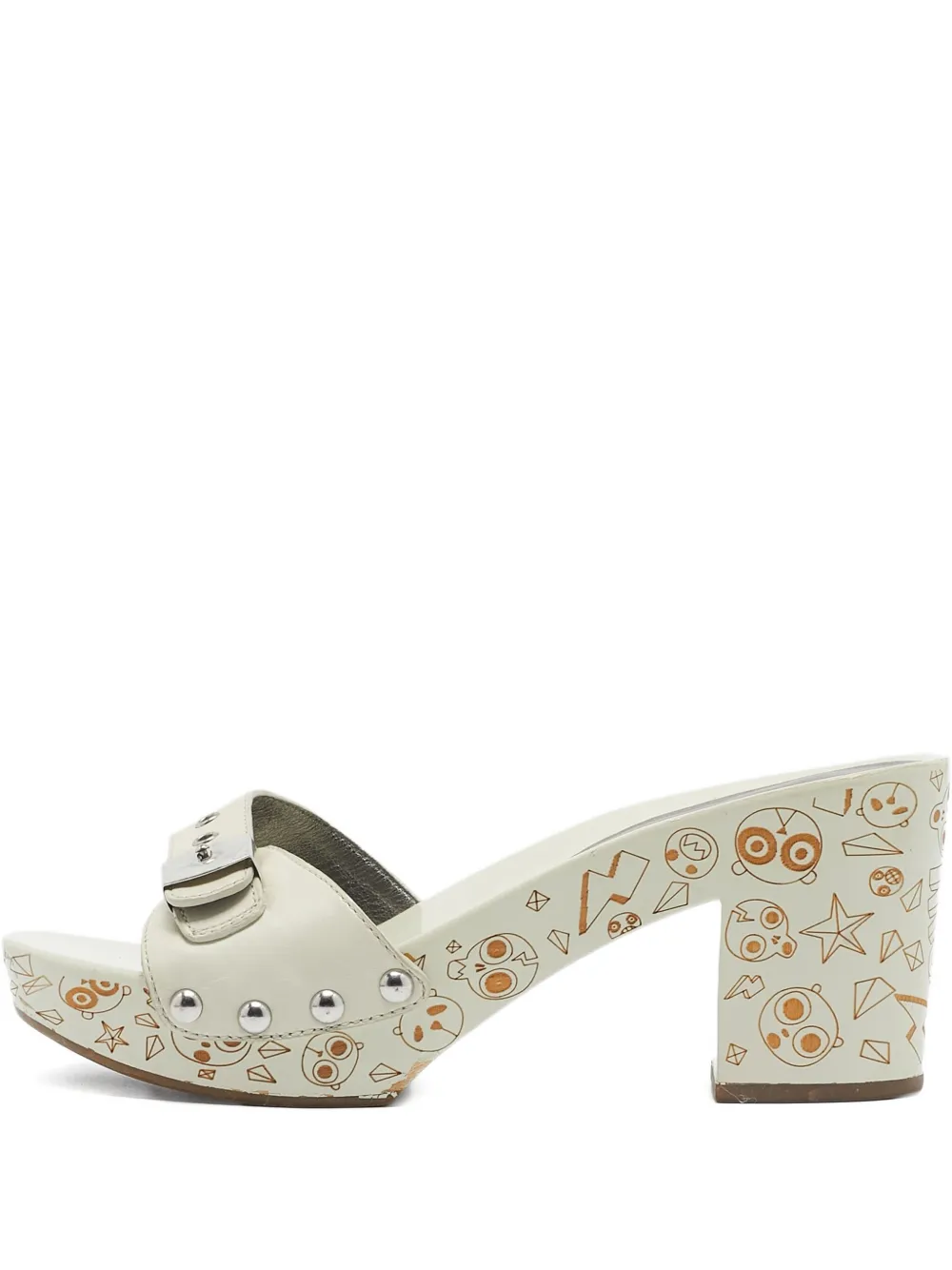 Marc By Marc Jacobs 90mm buckle-detail sandals - ホワイト Marc By Marc Jacobs 90mm buckle-detail sandals - ホワイト