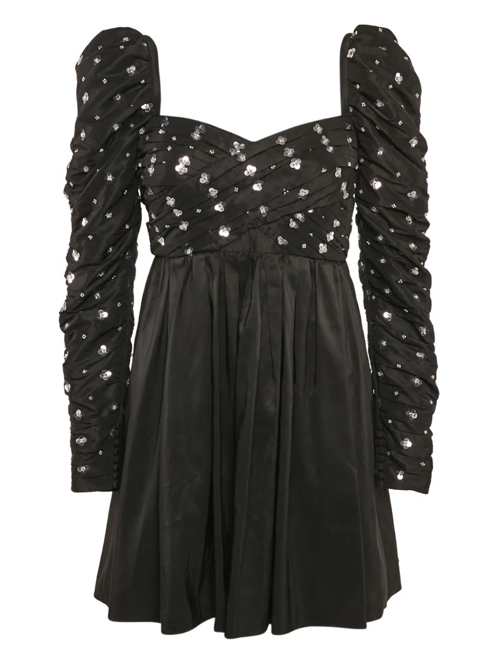 Self-Portrait puff-sleeves mini dress | Black | Image 1