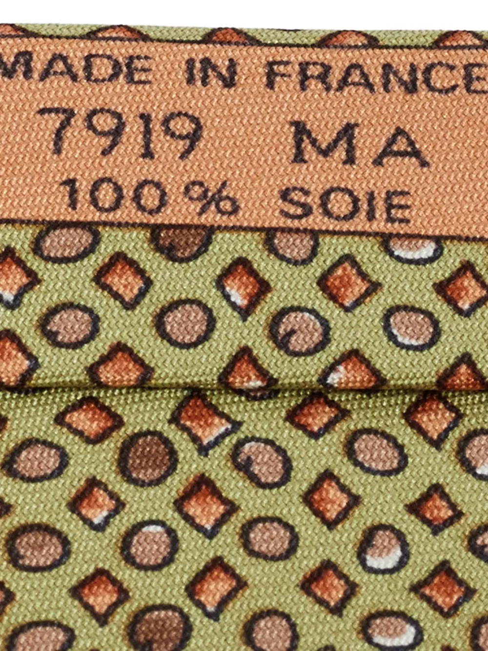 Hermès Pre-Owned geometric-pattern silk tie | Image 2